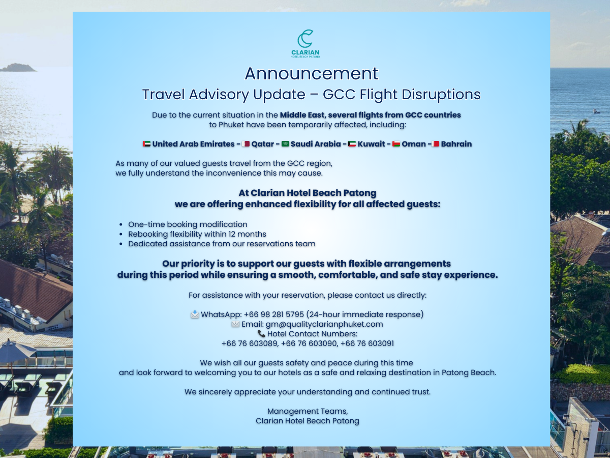 Clarian Hotel Beach Patong