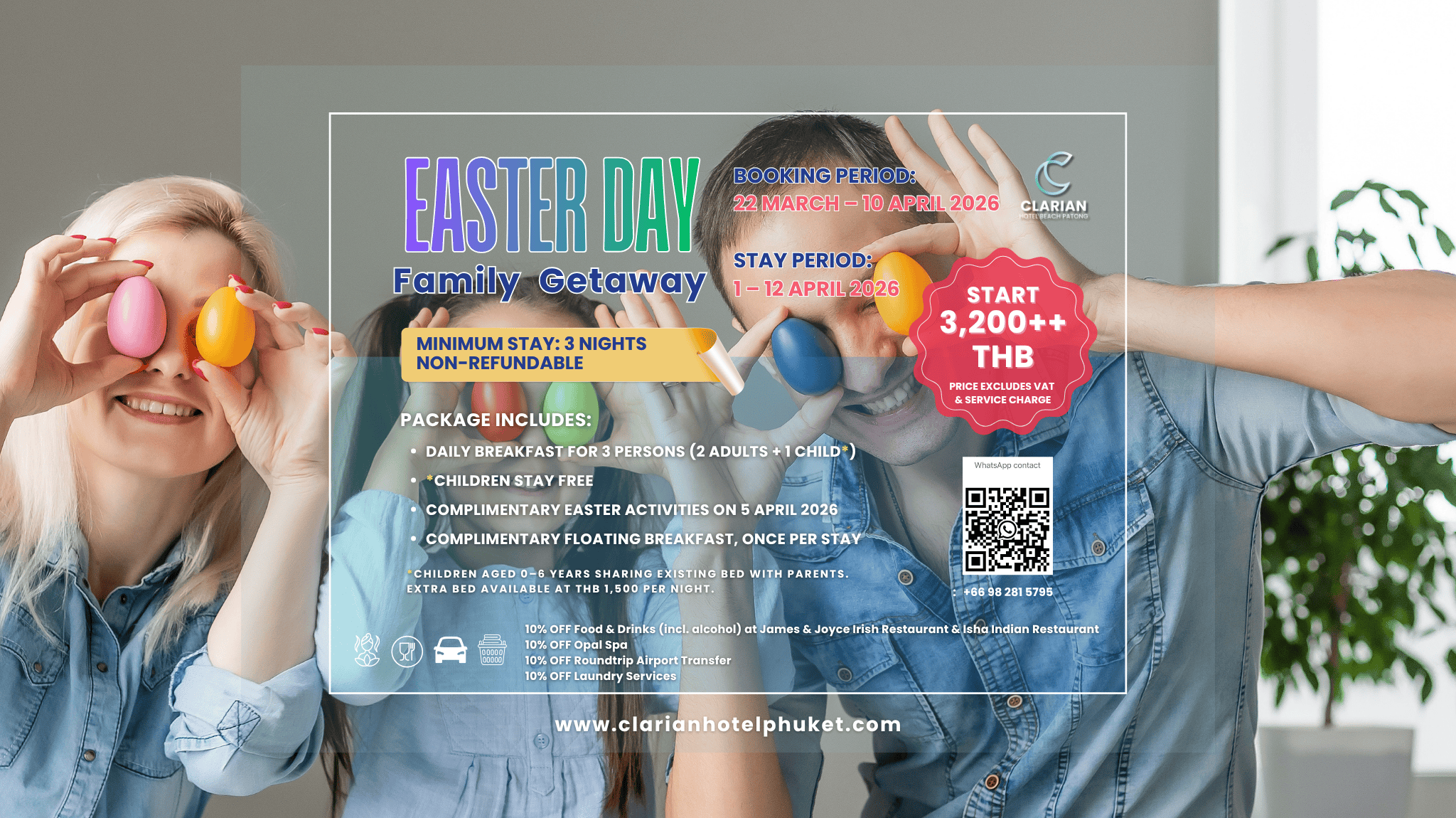 Easter day Family  Getaway  Package